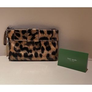 Kate Spade Leopard Wallet + Keychain